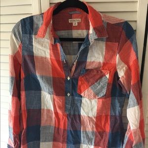Merona plaid top